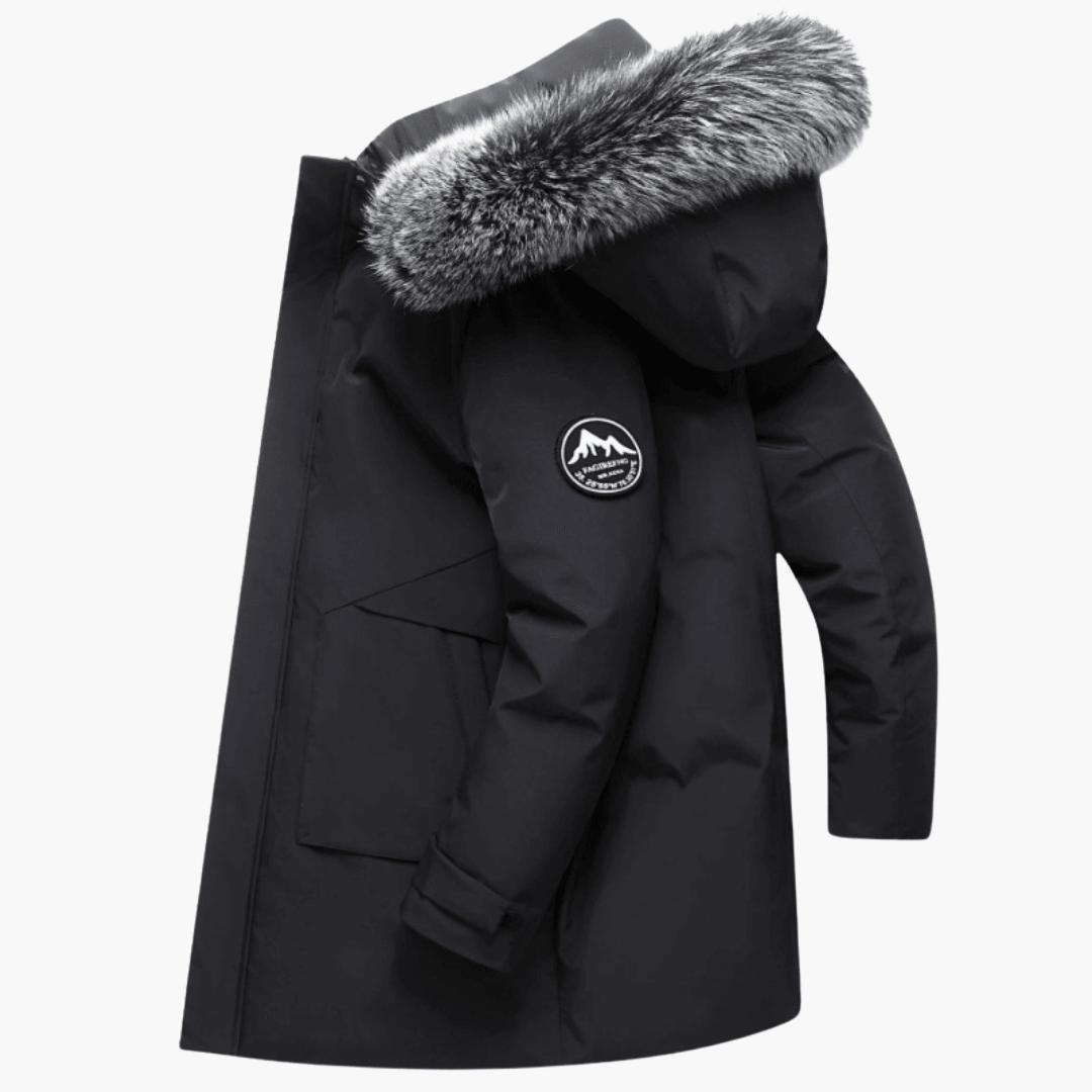 AMY | Down Parka Coat with Fur Hood - Warm Winter Jacket for Men