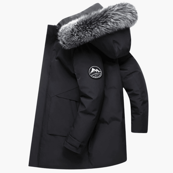AMY | Down Parka Coat with Fur Hood - Warm Winter Jacket for Men