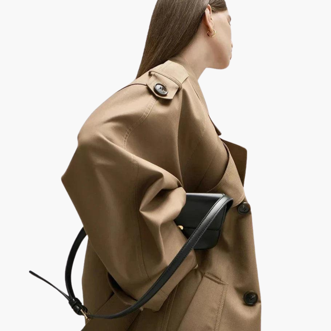 LISA | Long Trench Coat for Women – Elegant & Versatile Outerwear