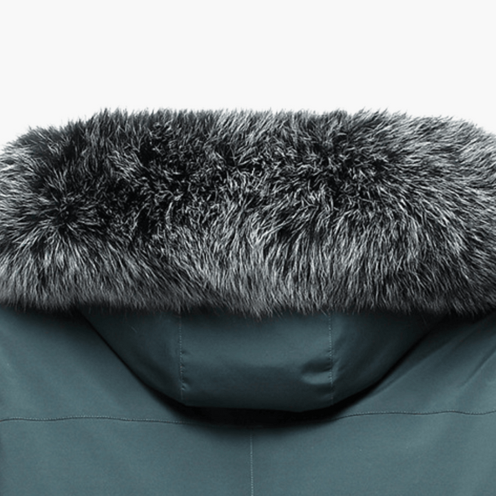 AMY | Down Parka Coat with Fur Hood - Warm Winter Jacket for Men
