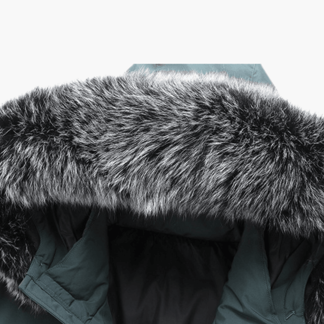 AMY | Down Parka Coat with Fur Hood - Warm Winter Jacket for Men
