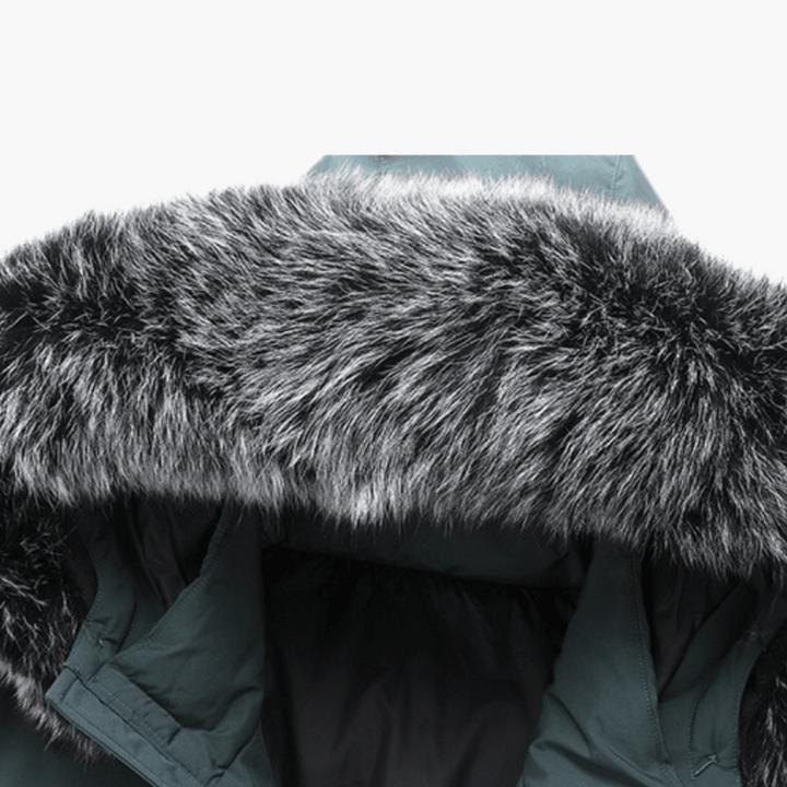 AMY | Down Parka Coat with Fur Hood - Warm Winter Jacket for Men