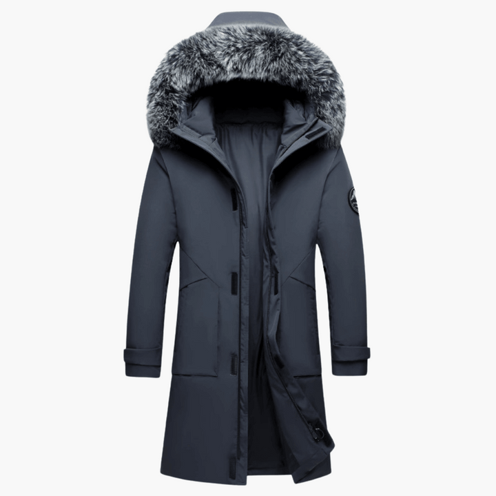 AMY | Down Parka Coat with Fur Hood - Warm Winter Jacket for Men