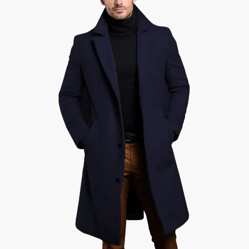 Men’s Coat with Classic Cut and Practical Warmth