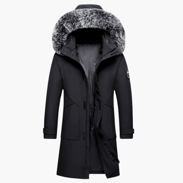 AMY | Down Parka Coat with Fur Hood - Warm Winter Jacket for Men