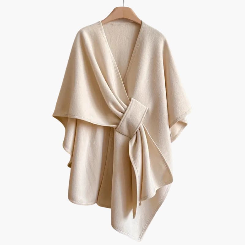 Women’s Shawl Coat with Open Front and Drape