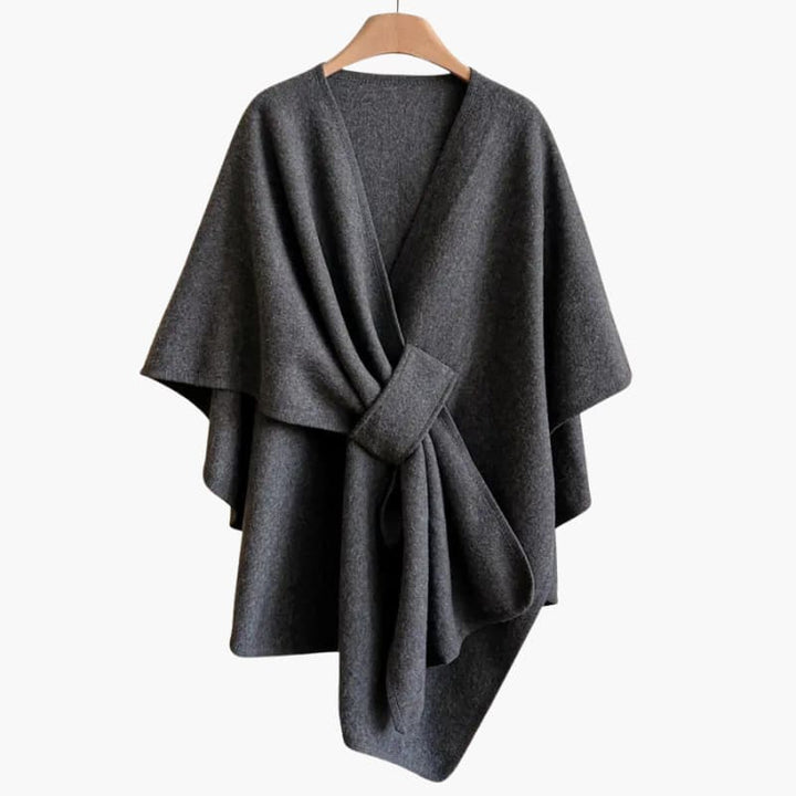 Women’s Shawl Coat with Open Front and Drape