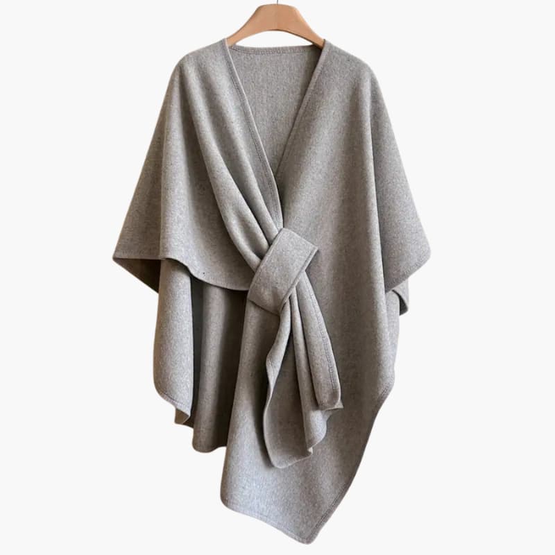 Women’s Shawl Coat with Open Front and Drape