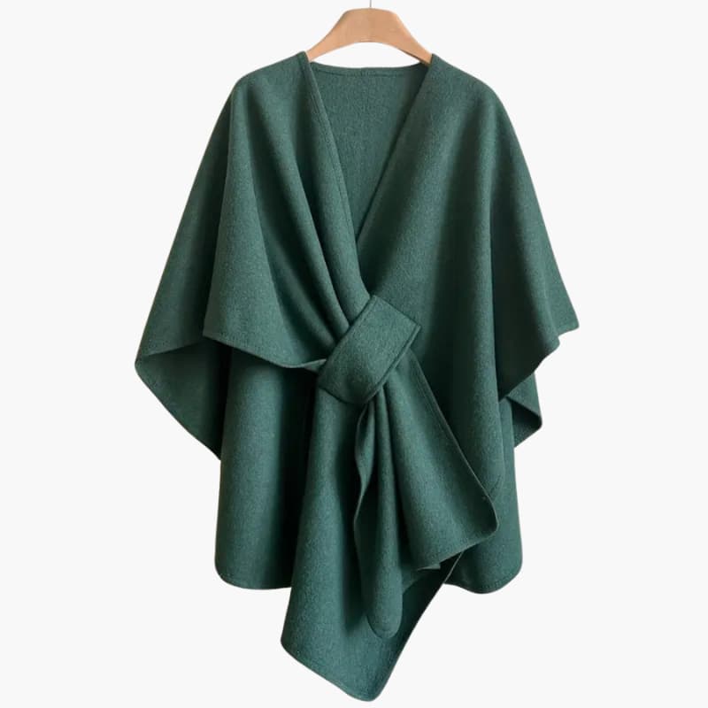 Women’s Shawl Coat with Open Front and Drape