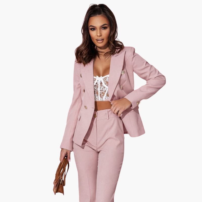 Women’s Two-Piece Suit with Blazer and Trousers