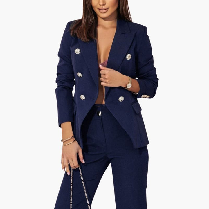 Women’s Two-Piece Suit with Blazer and Trousers