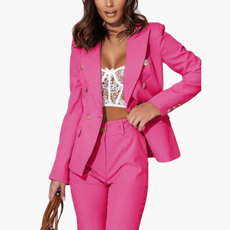 Women’s Two-Piece Suit with Blazer and Trousers