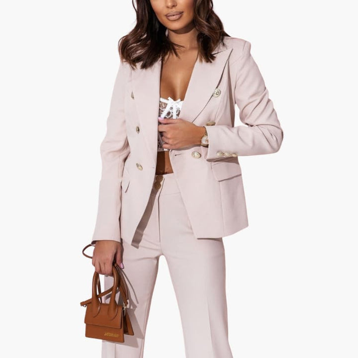 Women’s Two-Piece Suit with Blazer and Trousers