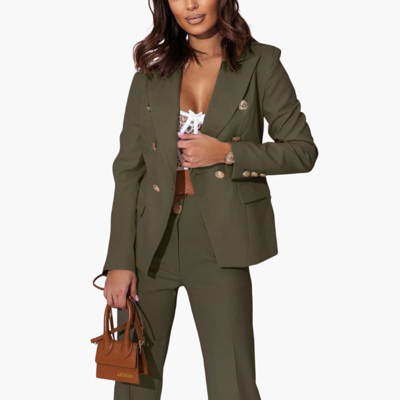 Women’s Two-Piece Suit with Blazer and Trousers