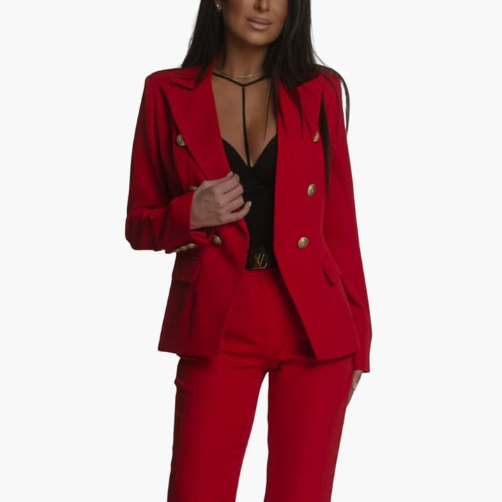 Women’s Two-Piece Suit with Blazer and Trousers